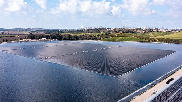 טראלייט בפרויקט הסולאר במאגרי תל יצחק, צילום: באדיבות טראלייט